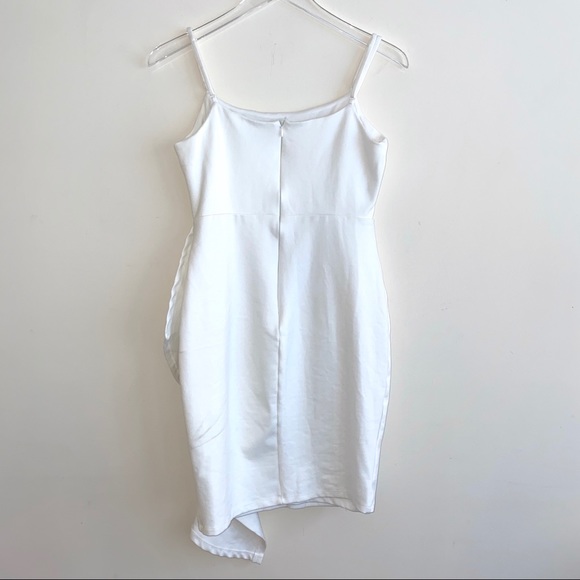 LULU’S White Ruffle BodyCon Cocktail Party Dress M - Picture 6 of 8